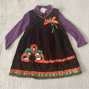 NWT Bonnie Jean 2-in-1 Polka Dot Dress